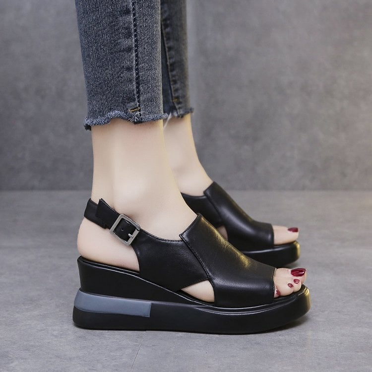 Women's Wedged High Heel Sandals
