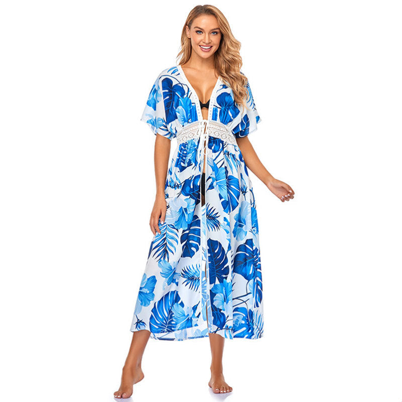 Women's Chiffon Beach Sunscreen Bikini Outer Blouse