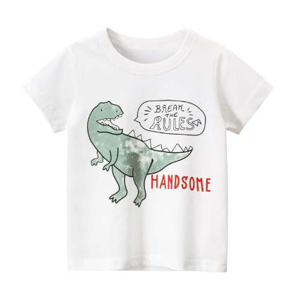 Boy's Dinosaur Short-Sleeved T-Shirt