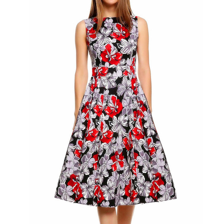 Vintage Floral Maxi Dress