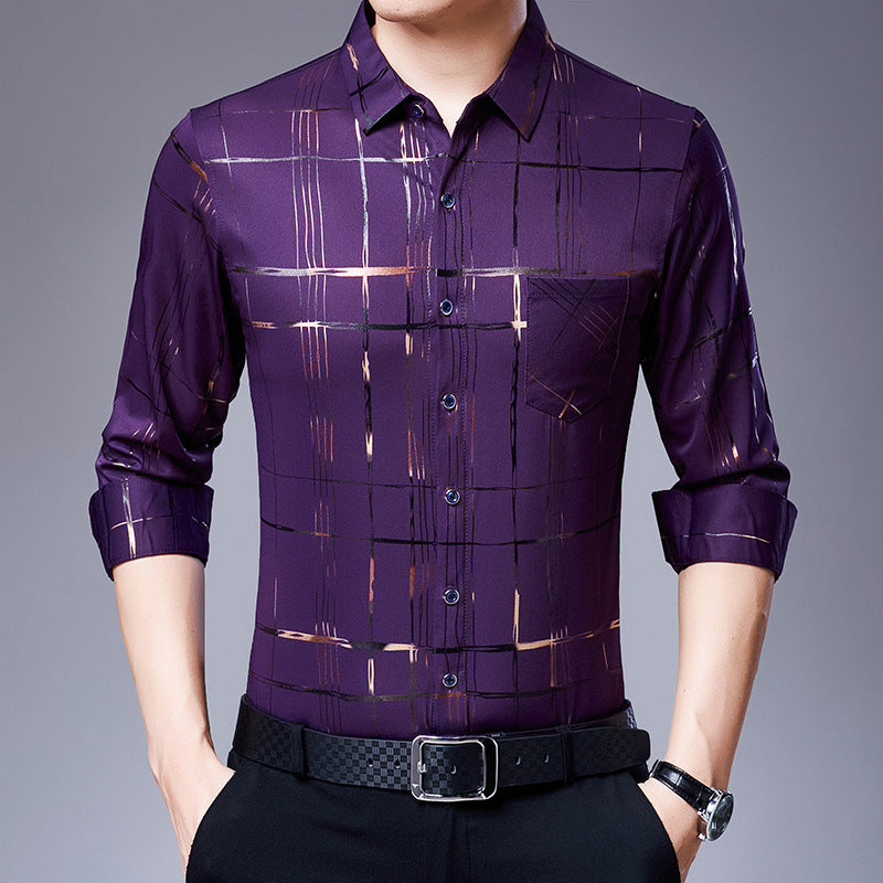 Men's Casual Spandex Fashion Shirt