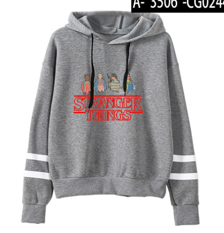 Stranger Things Graphic Long Sleeve Hoodie
