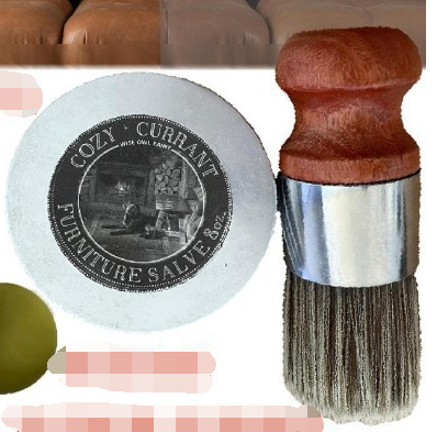 Wise Owl Leather Furniture Salve with Brush (One Set)
