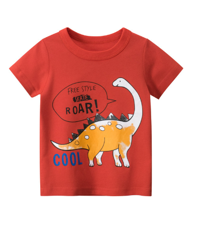 Boy's Dinosaur Short-Sleeved T-Shirt