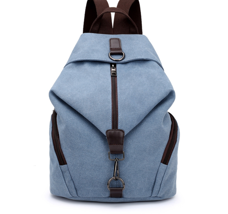 College Style Canvas Backpack and Tote Bag
