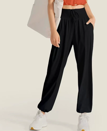 Women's Loose Fit Harem Pants with Pockets — Yoga & Casual
