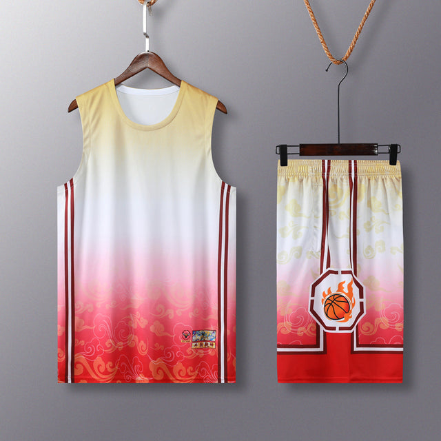 Men's Basketball Sweatshirt and Shorts Uniform Set