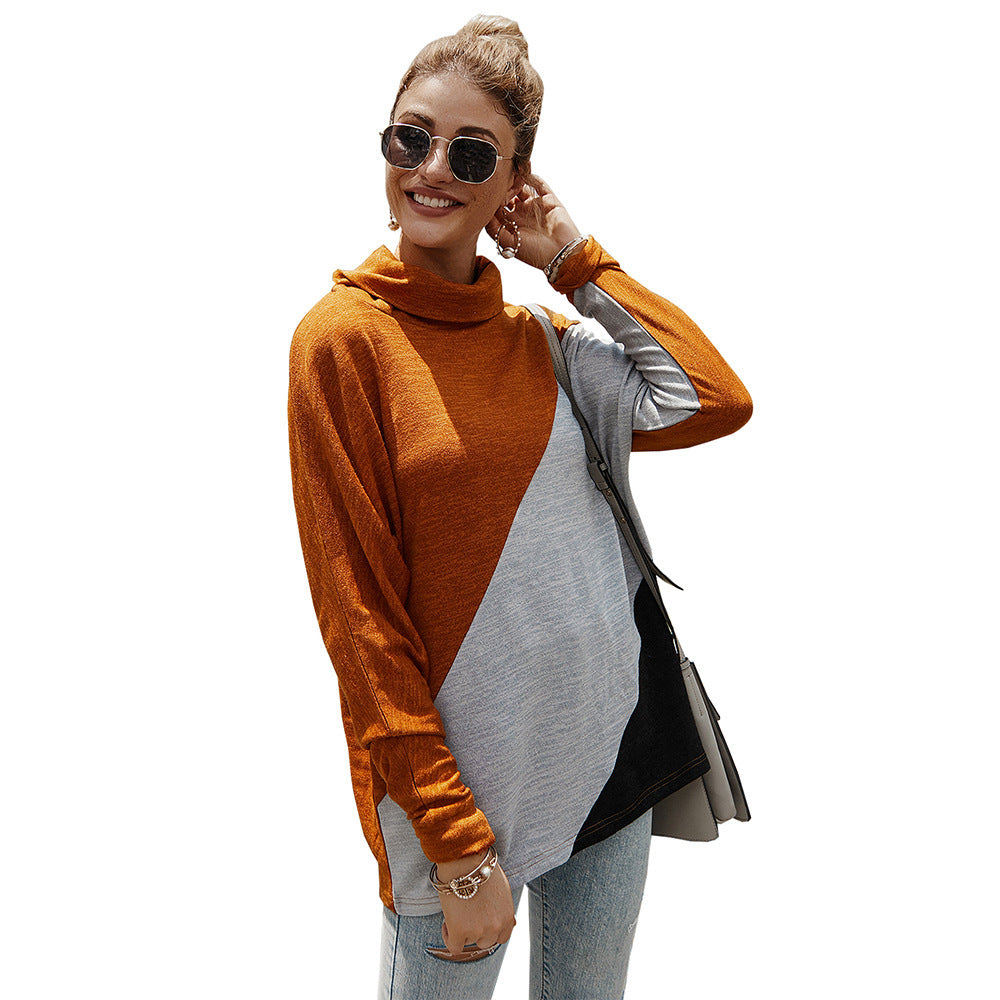 Women's Geometric Stitching T-Shirt and Top