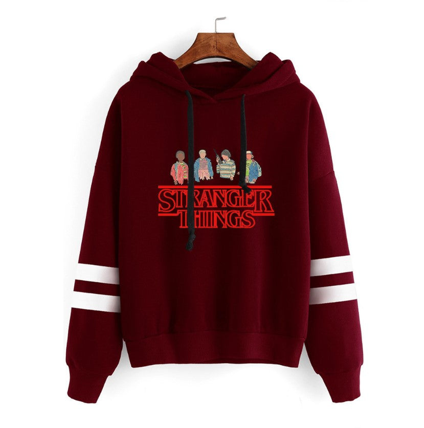 Stranger Things Graphic Long Sleeve Hoodie