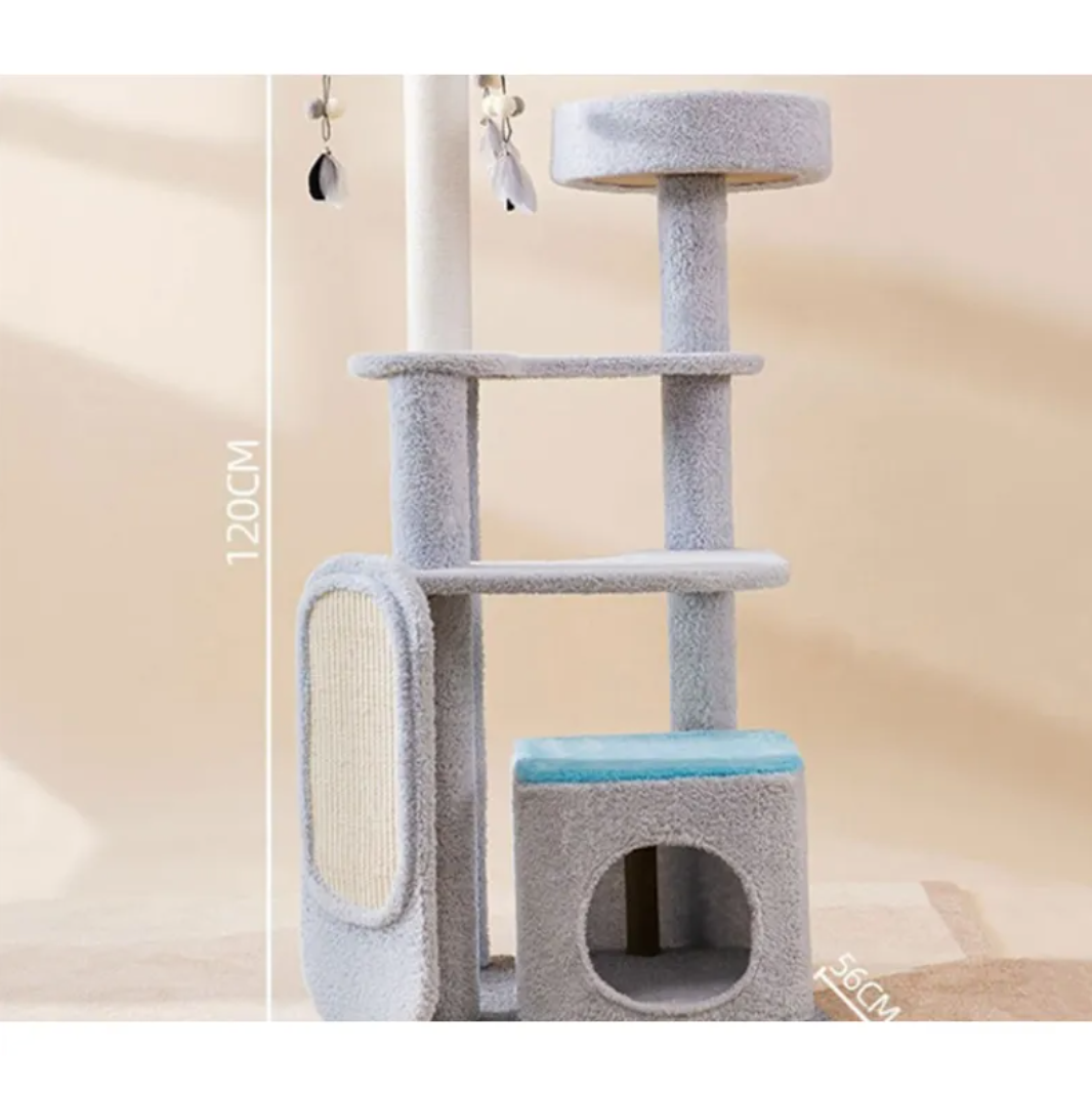 Large Cat Scratching & Jumping Platform — Multi-Level Cat Tree