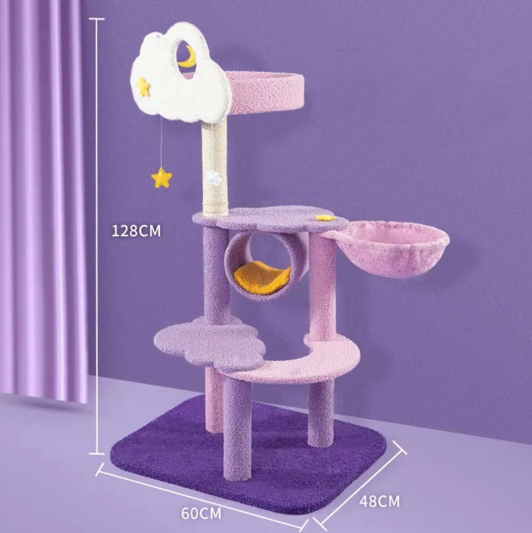 Large Cat Scratching & Jumping Platform — Multi-Level Cat Tree