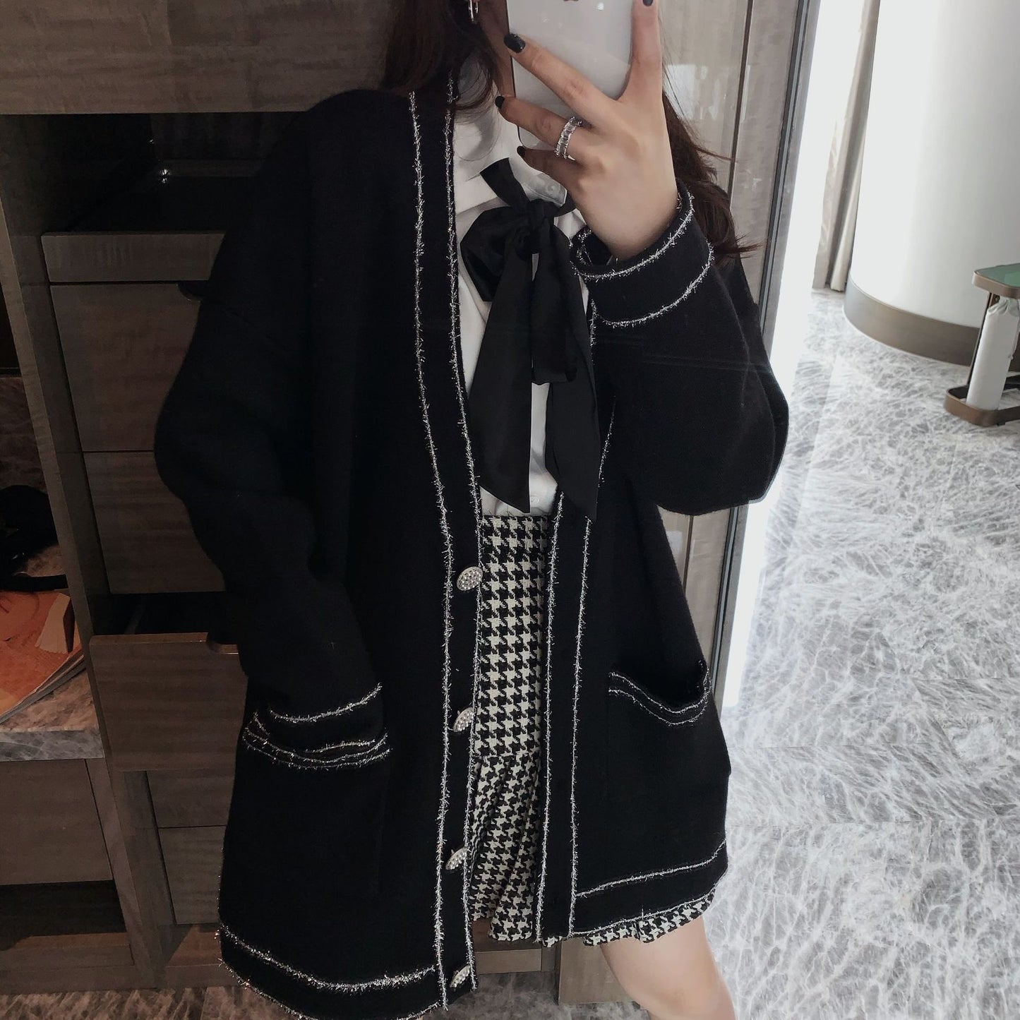 Knit Cardigan — College Style Casual Sweater