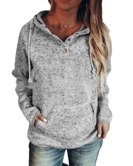 Hooded Long Sleeve Rope Sweatshirt