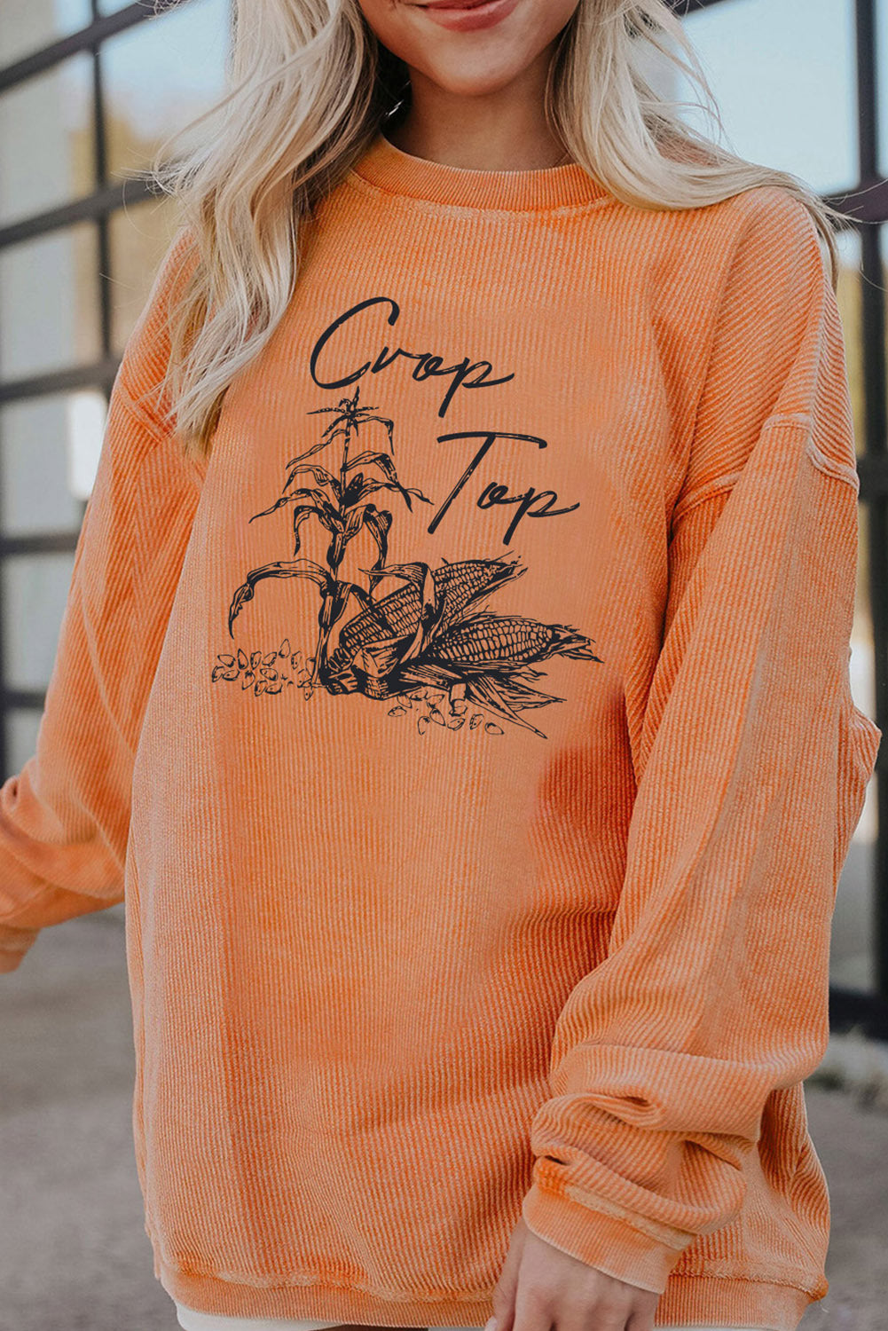 European American Halloween Pumpkin Head Sweater