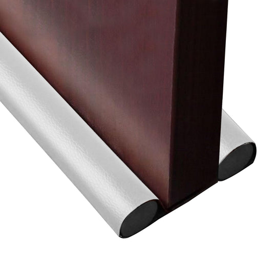 Under Door Draft Stopper 0-38 inch Under Door Bottom Gap Filler Draft Noise BlockerAdjustable Washable Under Door SweepSoundproof Door Seal Protector Guard for Cold AirWindLight (2-Pack White)