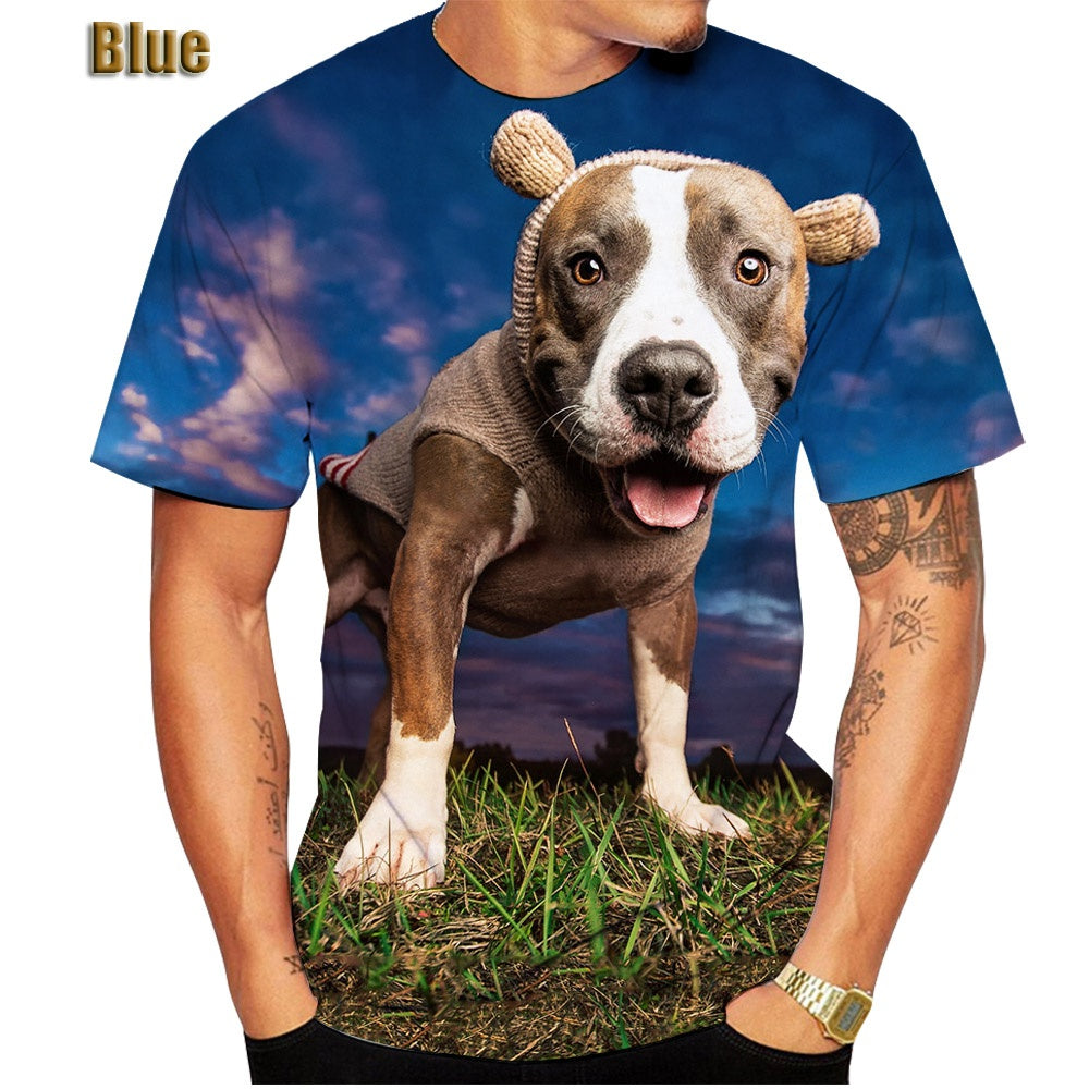 Custom Printed Casual Men's T-shirt in Polyester