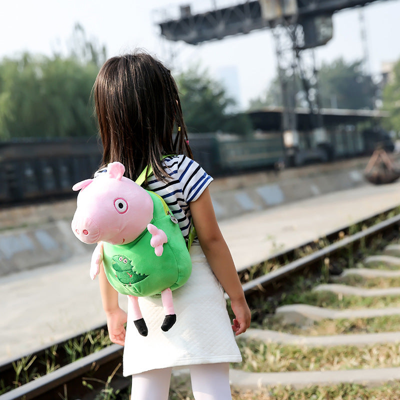 Plush Children's Backpack and Toy Bag