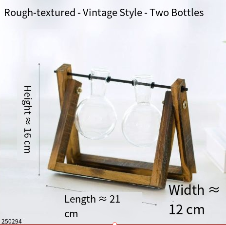Wood & Glass Decorative Shelf | Borosilicate Glass | 50×50cm | Home Decor