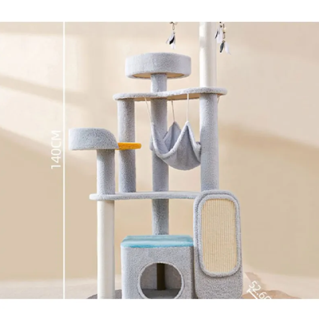 Large Cat Scratching & Jumping Platform — Multi-Level Cat Tree