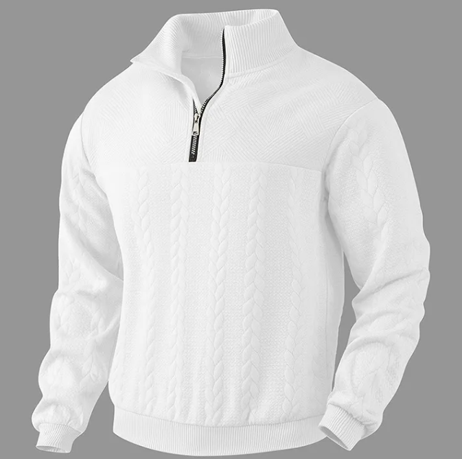 Men's Jacquard Knit Sweater | Long Sleeve Autumn & Winter | 5 Colors | S–3XL