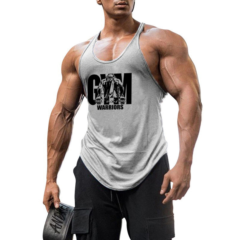 Men's Breathable Elastic Muscle Fitness Running Vest