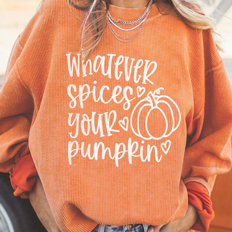 European American Halloween Pumpkin Head Sweater